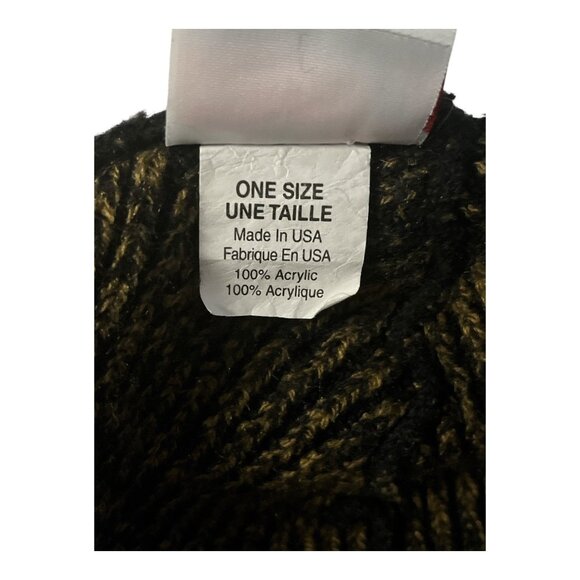 Artex Union Made USA Knit Beanie Hat – Black Brown Marled – One Size – Vintage A - Picture 3 of 4